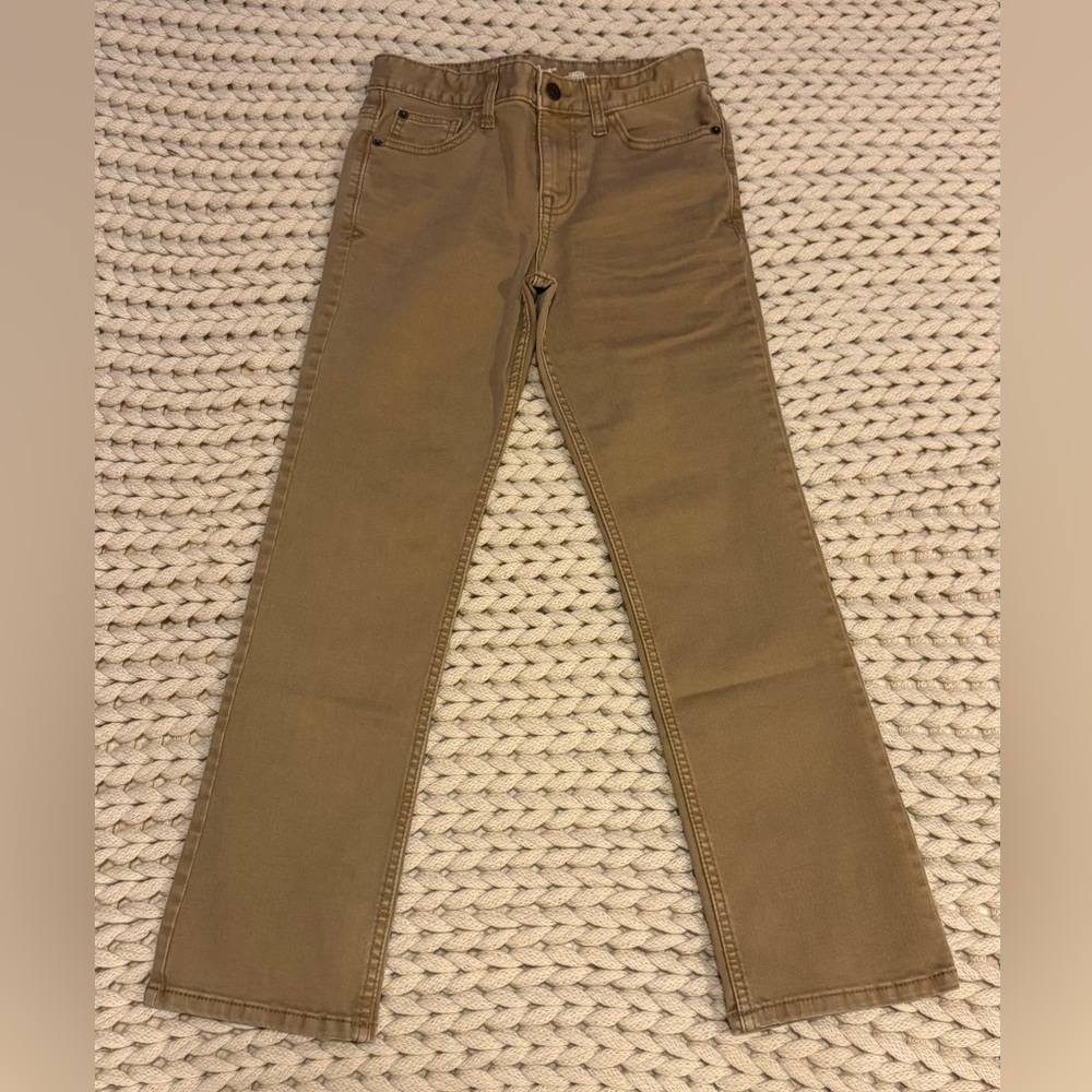 Cat & Jack 5 Pocket Tan Straight Fit Denim Size 12